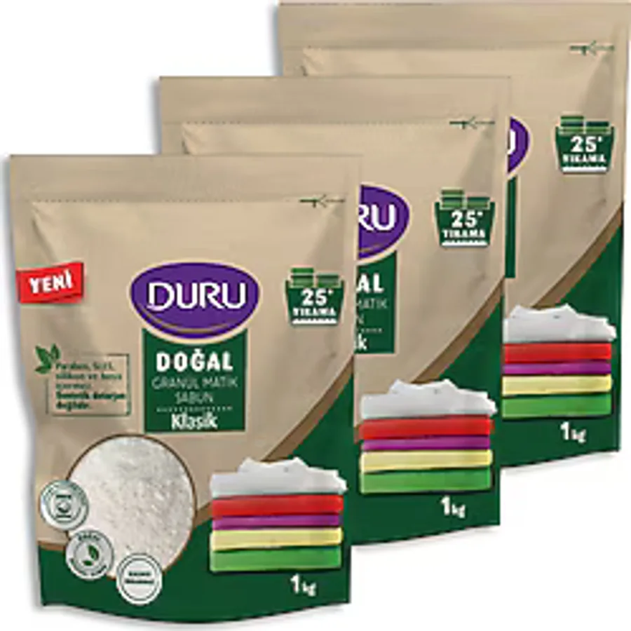 Duru Klasik Granül Matik Sabun 1 kg 3'lü