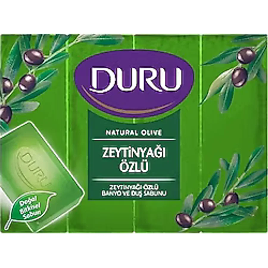 Duru Natural Olive Zeytinyağı Özlü 4x150 gr Banyo Sabunu