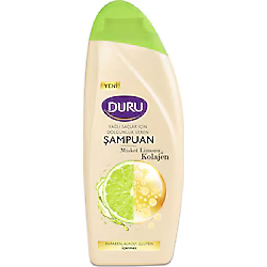 Duru Yağlı Saçlar İçin Misket Limonu & Kolajen Şampuanı 500 ml