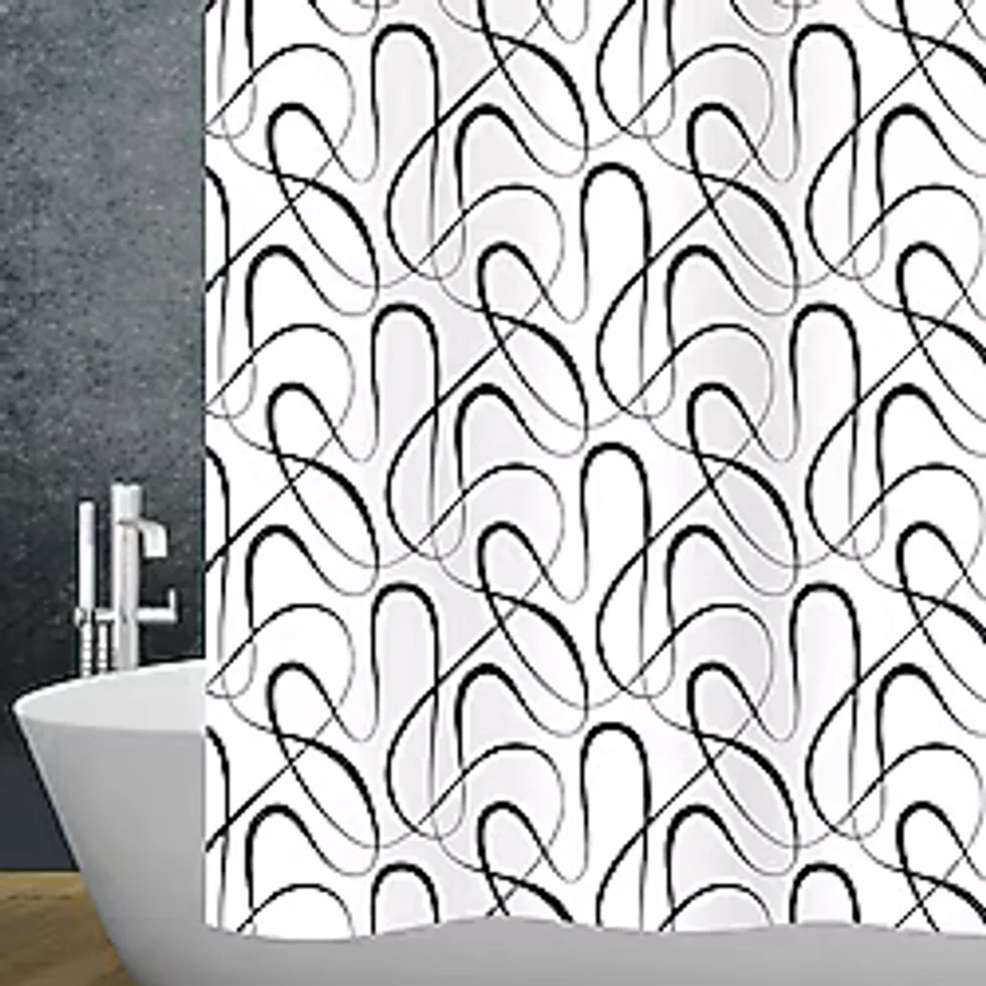 Duş Perdesi Swing Black 120x200 Cm