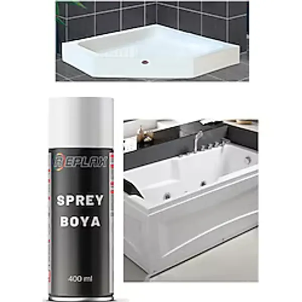 Duşakabin Jakuzi Beyaz Sprey Boyası Suya Dayanıklı 400 Ml.