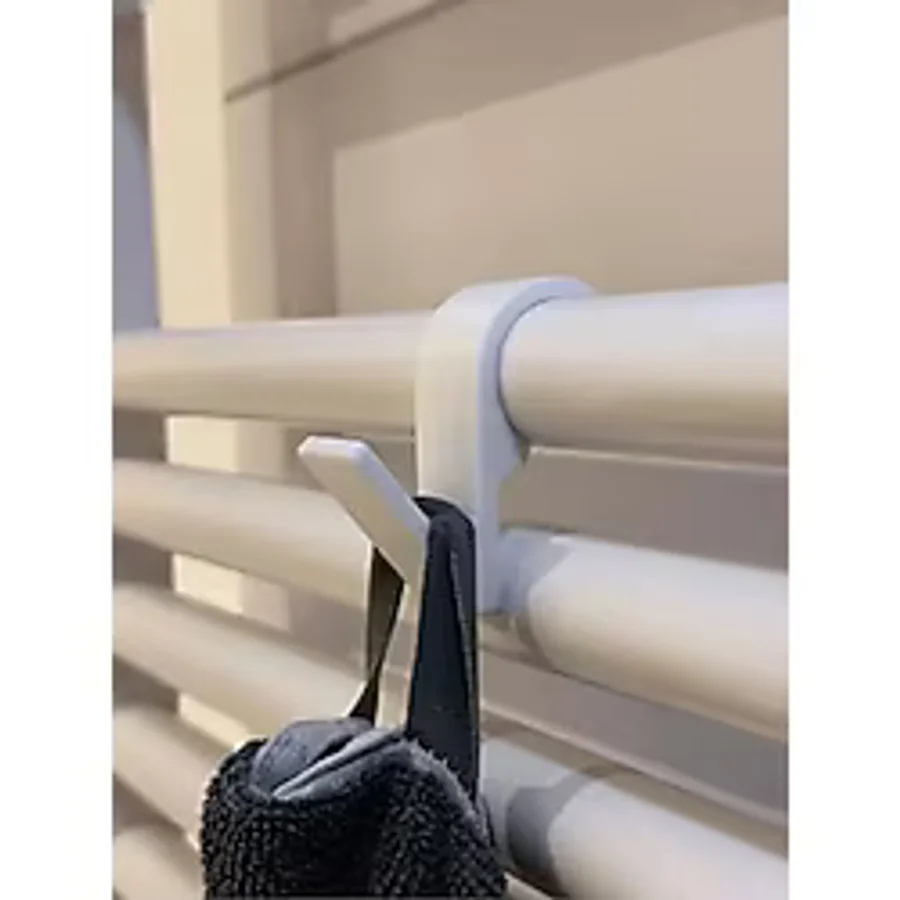 Duşakabin Ve Havlupan Kullanımına Uygun 6'Lı Havlu Askılığı Seti