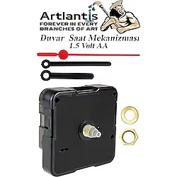 Duvar Saat Mekanizması 1 Adet 10 Mm Şaft Sessiz Saat Motoru Akrep Yelkovan Okul Deney Saat Yapım