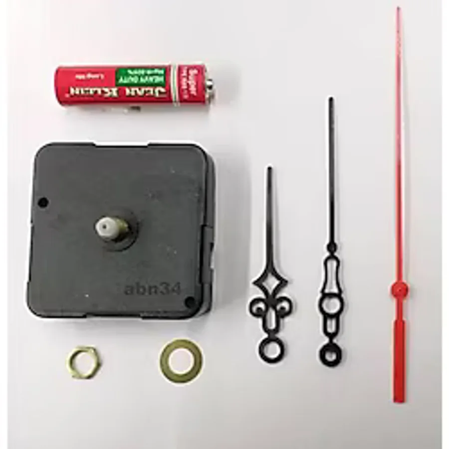 Duvar saati mekanizması 1.kalite motor pil dahil akrep,yelkovan