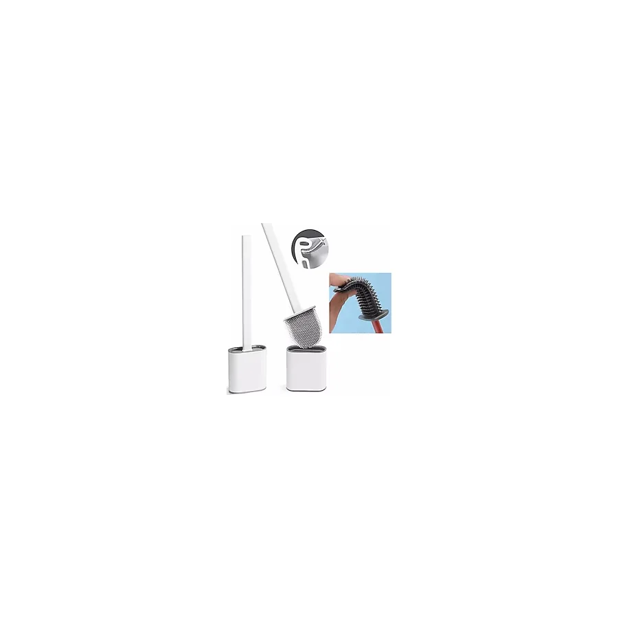 DUVARA ASILAN PRATİK SİLİKON BANYO TUVALET KLOZET WC FIRÇASI