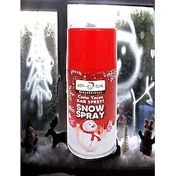 Duvara Cama Yazan Kar Spreyi Noel Ağacı Dekoru İz Bırakmdan Silinebilir Erimeyen Kar Spreyi 150ml