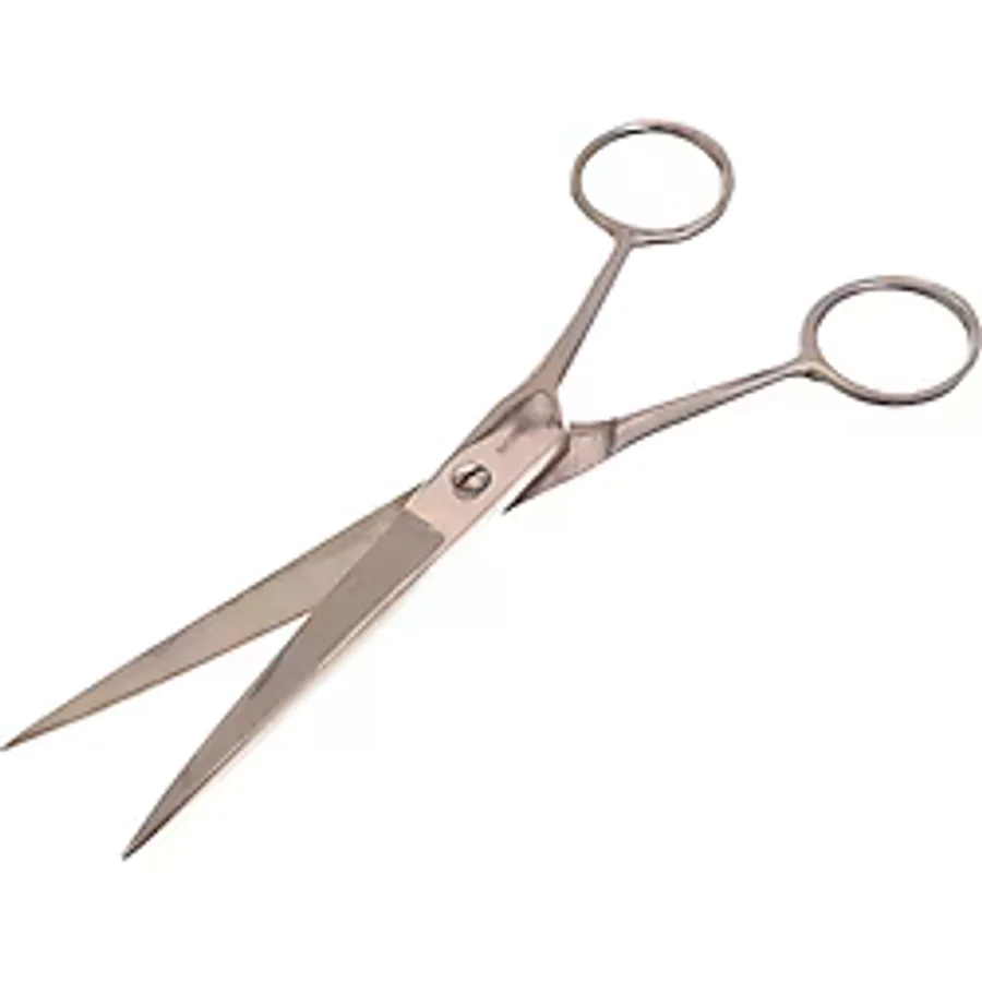 Düz Berber Saç Sakal Kesim Makası 12 cm