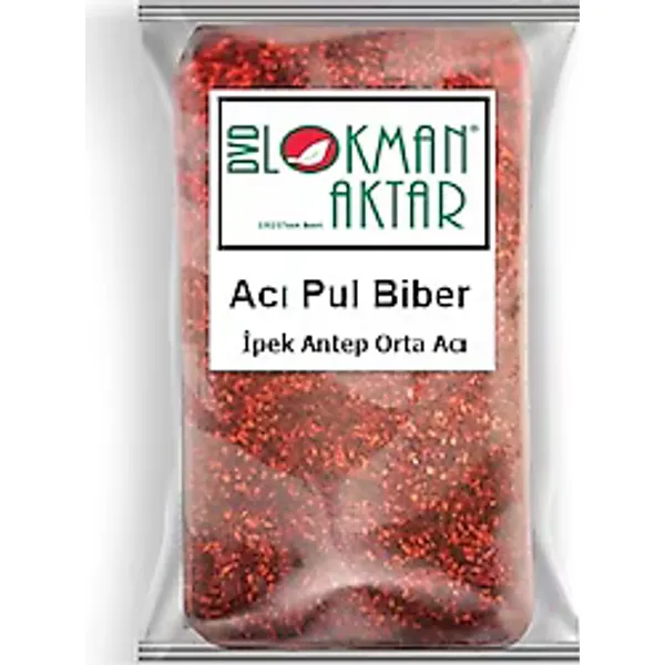 DVD Lokman Aktar İpek Antep Orta Acı Pul Biber 1 kg