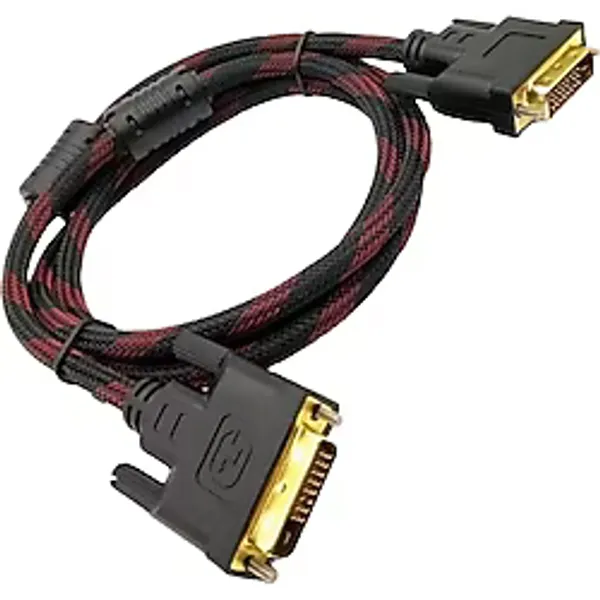 DVI-D Kablo Erkek Erkek (24+1) Örgü Korumalı Kablo 1.4m