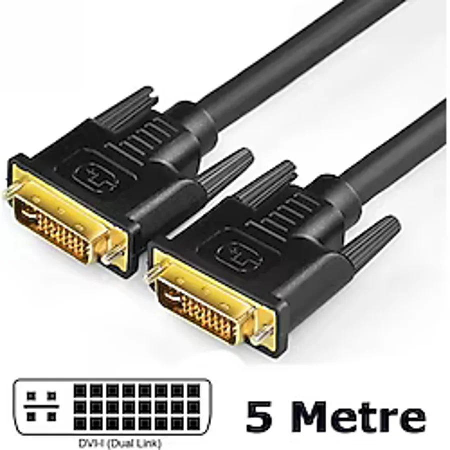 Dvi To Dvi Kablo Çift Filtreli Dvi-I Dual Link 24+5 Kablo 5 Metre