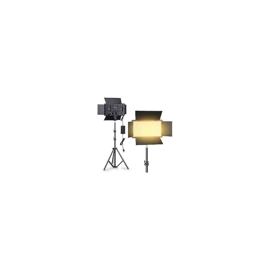 Dymax LED Işık 600 Ledli Dslr Fotoğraf Makinesi Video Kamera Youtuber Ürün Çekim Işığı 600 Led Işık + 2m Işık Ayağı