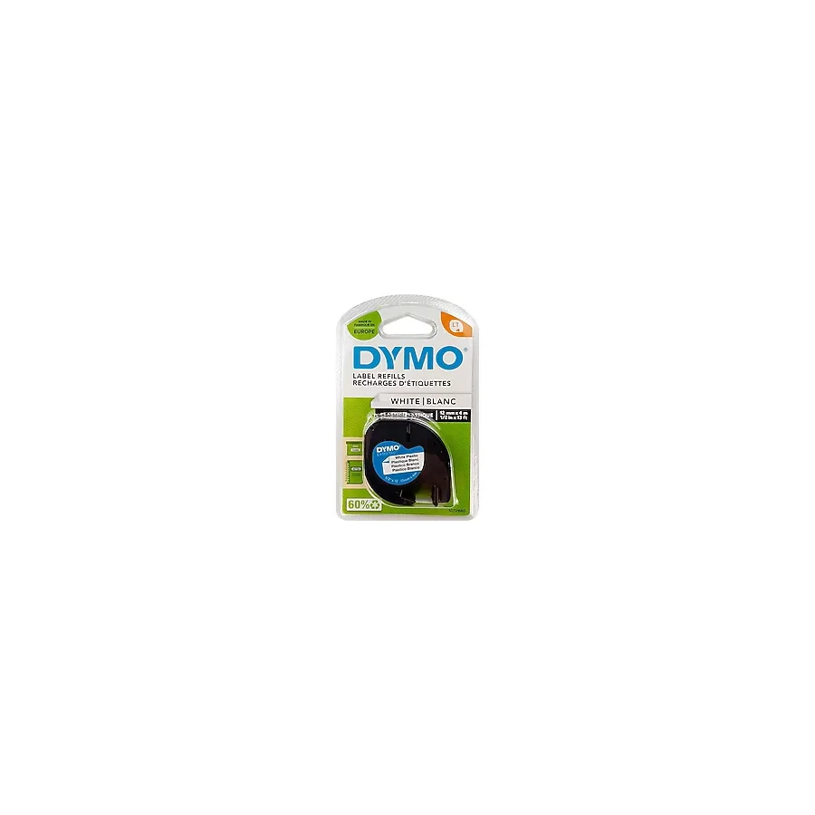 Dymo 91221 Letratag Plastik Etiket 12 Mm X 4 M - Beyaz