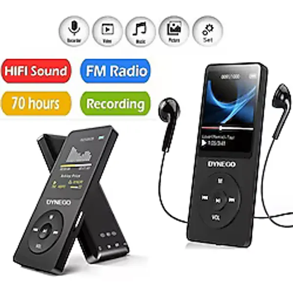 Dynego Bluetooth Mp3-mp4 Player Ses Kayıt Ve Hoparlör Çalar Fm Radyolu Şarjlı Dahili 8gb