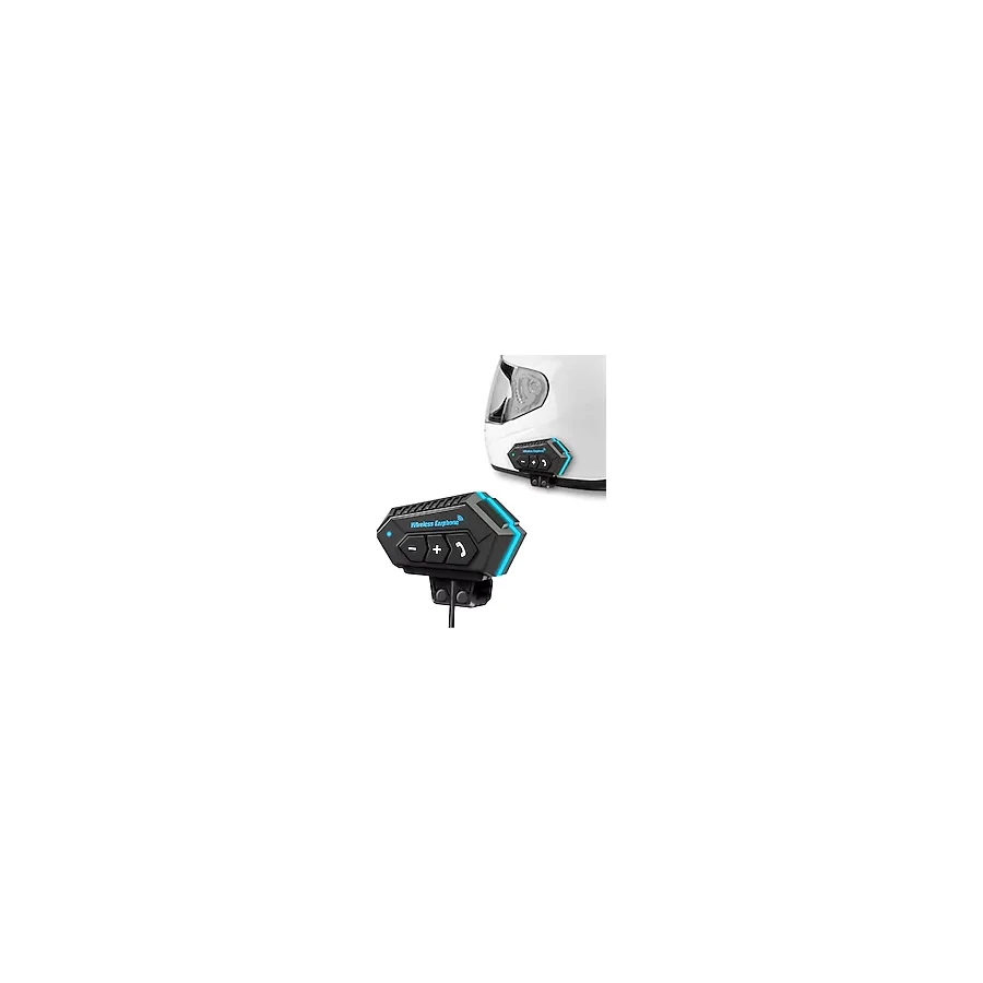 Dynego Intercom Suya Dayanıklı Motosiklet Kask Kulaklığı Otomatik Cevaplama