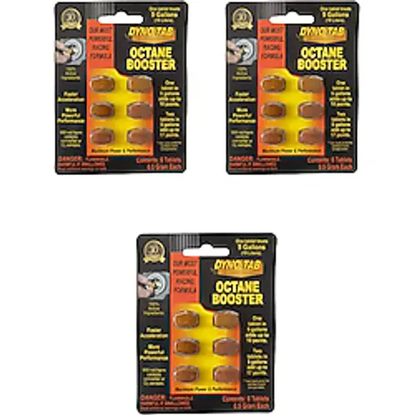 Dyno Tab Oktan Arttırıcı Benzinli Araçlar İçin yakıt katkısı Octane Booster 3 Lü Set Made In Usa