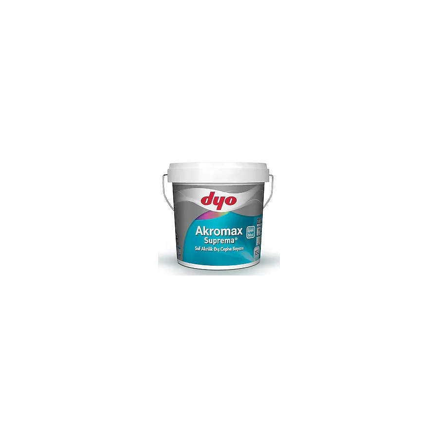 Dyo Akromax Suprema Saf Akrilik İpek Mat Dış Cephe Boyası Beyaz 13.5Lt.