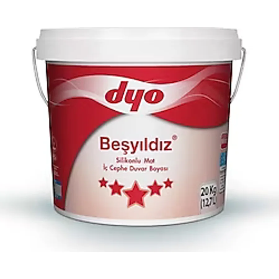 Dyo Beşyıldız Silikonlu Mat 20 kg İç Cephe Boyası
