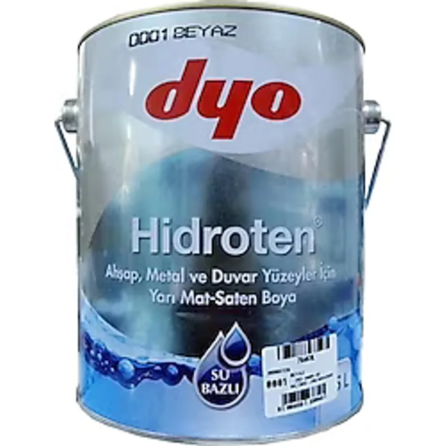 Dyo Hidroten Yarı Mat Sentetik 2.5 lt Ahşap Metal Boyası