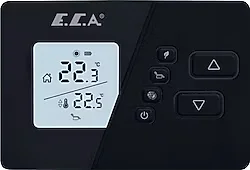 E.C.A. Poly Comfort 200 B Siyah Kablosuz Oda Termostatı