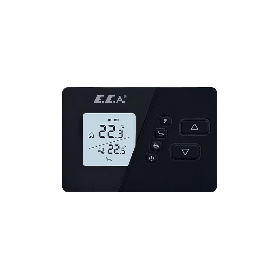 E.C.A. Poly Comfort 200 B Siyah Kablosuz Oda Termostatı