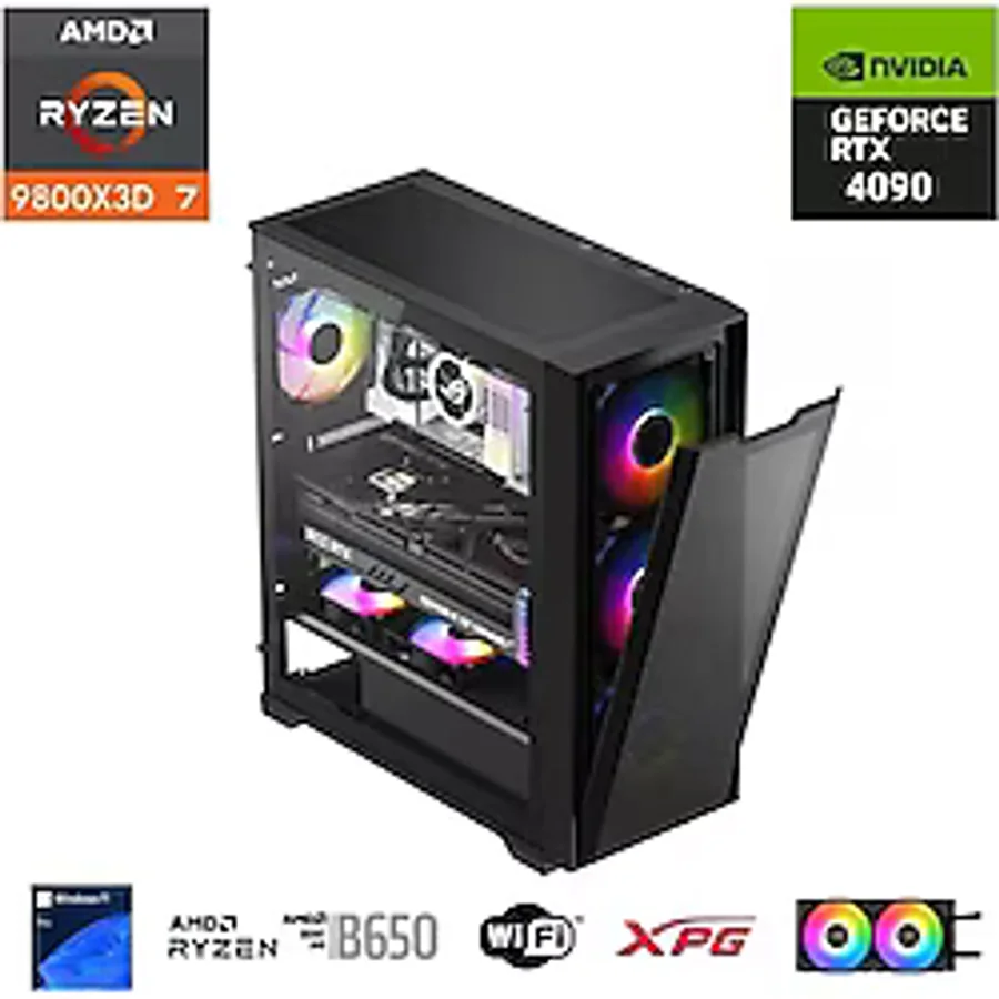 E.power Ryzen 7 9800X3d 64Gb DDR5 1Tb M.2 Rtx 4090 B650 Wıfı 850W 240M