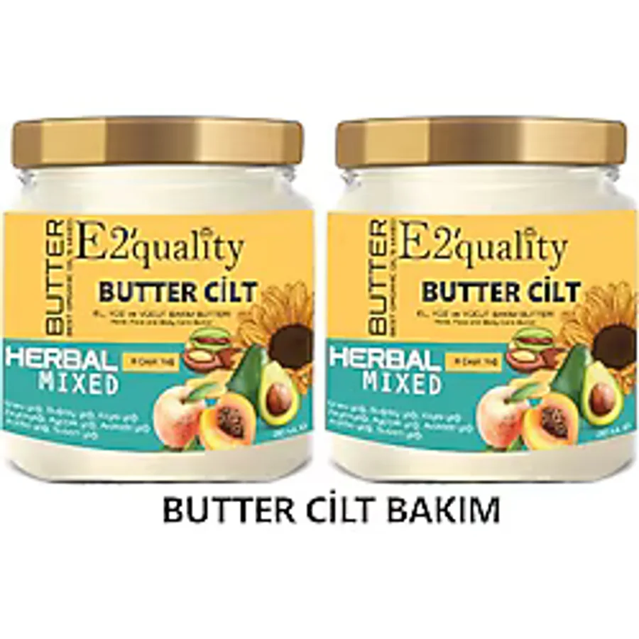 E2'quality Butter Cilt Bakım Yağı 210 ml 2 Adet