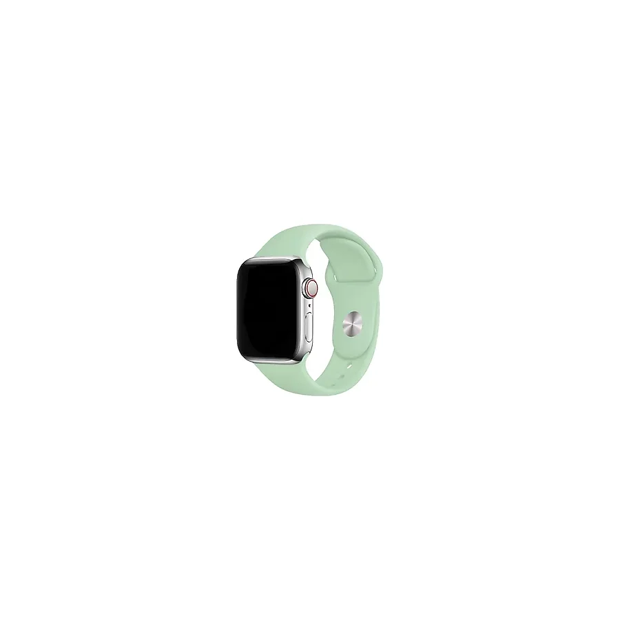 E2M Classic Silikon Apple Watch Kordon 42-44-45-49mm Fosforlu Yeşil