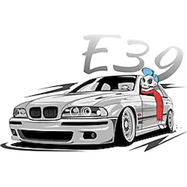 E39 Drift Araba Oto Sticker Yapıştırma 14cm md1