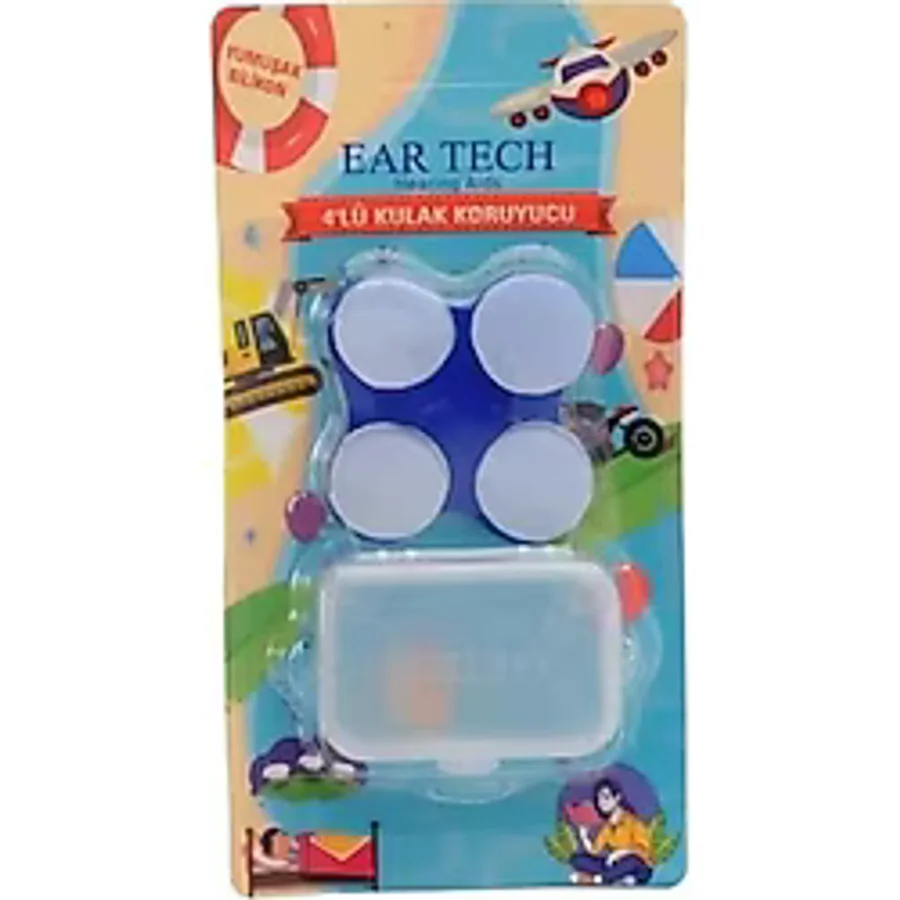 Ear Tech Silikon 4'lü Kulak Tıkacı
