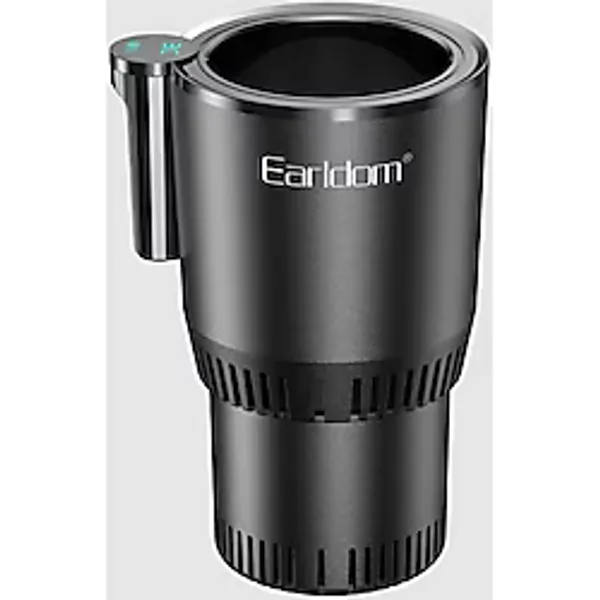 Earldom C03 12V Araç Termosu - Otomatik Isıtma & Soğutma Fonksiyonlu, ABS-Alüminyum - Siyah