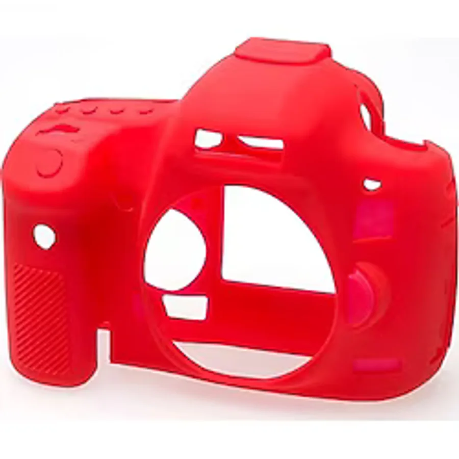Easycover Canon 5D Mark III 5Ds 5DsR Silikon Kılıf Kırmızı