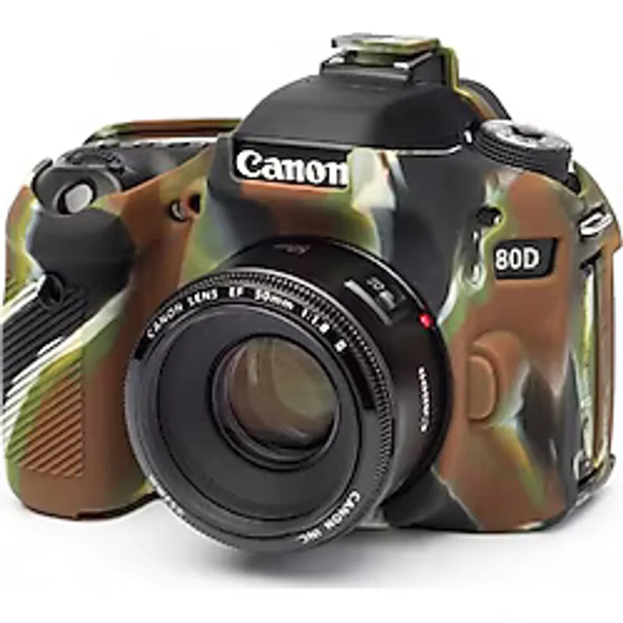 EasyCover Silikon Kılıf (Canon EOS 80D Kamuflaj)
