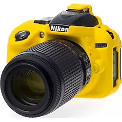 EasyCover Silikon Kılıf (Nikon D5300 Sarı)