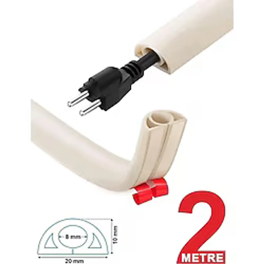 EasyTech Esnek Kablo Kanalı Krem / ET-KK13