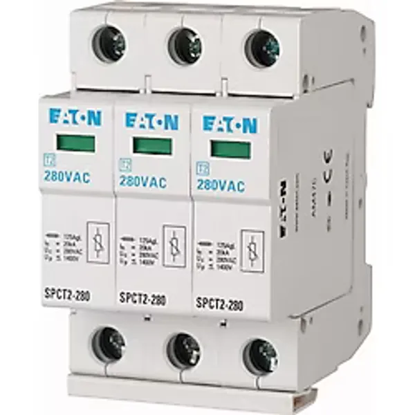 Eaton SPCT2-280/3 Parafudr (C) 280VAC, 1.4kv, IN=3X20KA - 3p