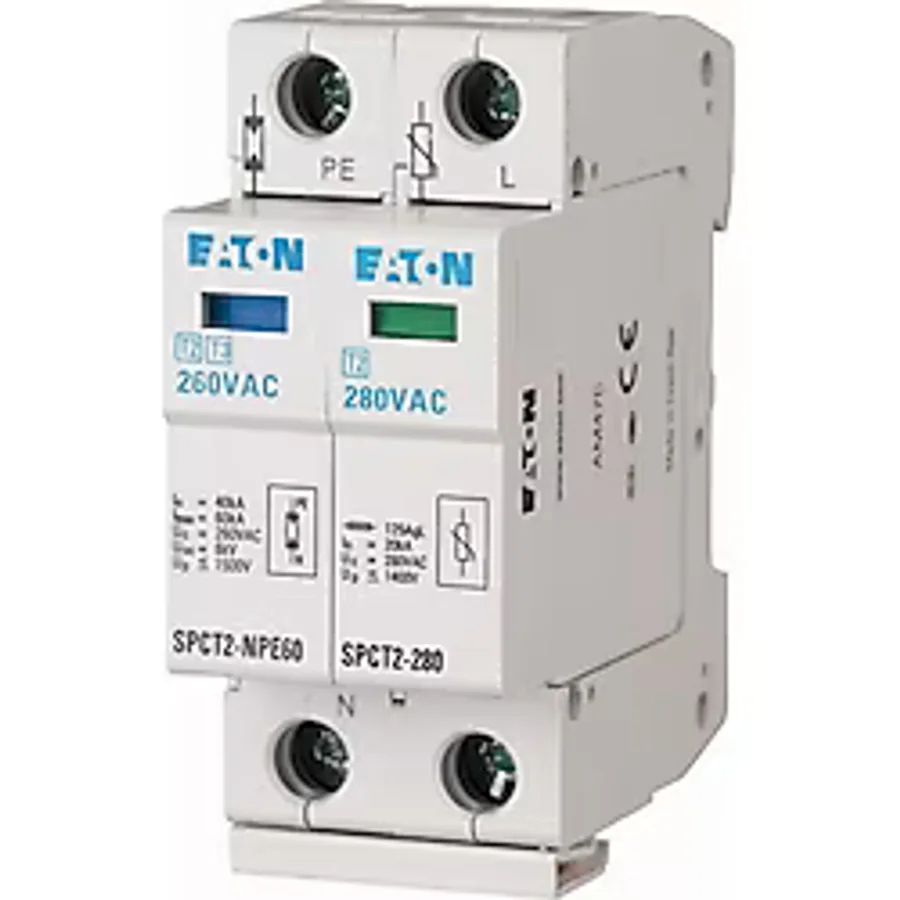 Eaton SPCT2-335-1+NPE Parafudr (C) 335VAC, 1.5kv, IN=20KA/30KA - 1+1p