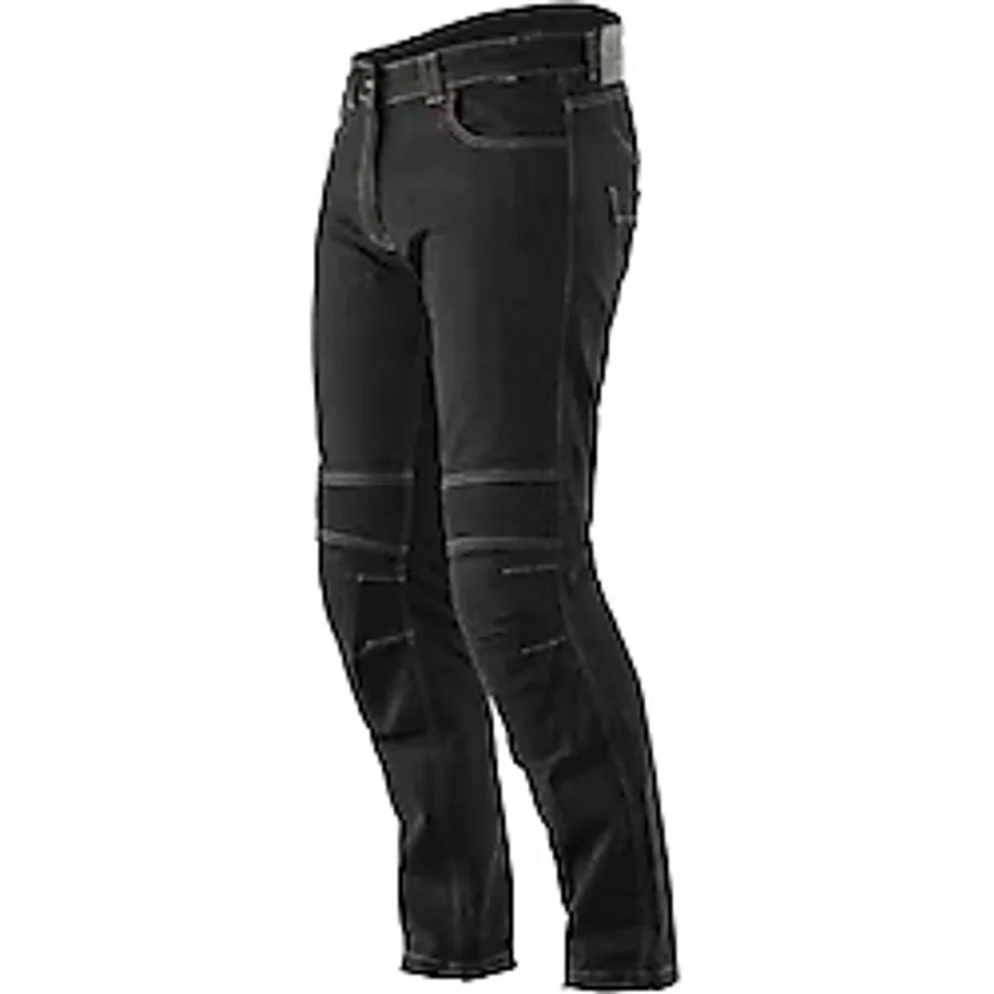 Ebakbak Motosiklet Pantolonu Likralı Esnek Kumaş Korumalı Kevlar Kot Motor Pantolon Jean Siyah