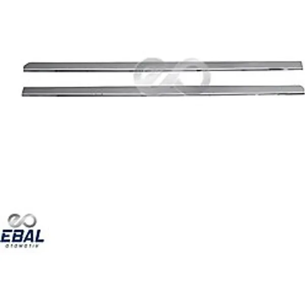 Ebal Oto Ford Connect Krom Sürgü Kapı Çıtası Nikelajı 2 Parça 2002-2014 Arası Paslanmaz Çelik - Gümüş
