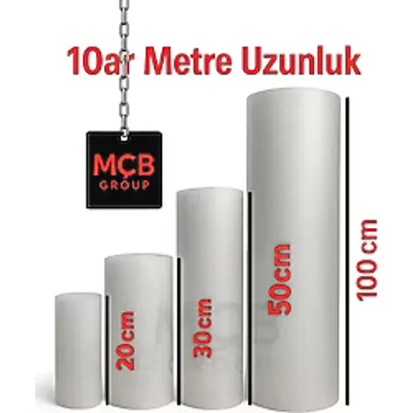 Ebatlı Balonlu Naylon 20+30+50+100 Cm X Toplamda 40 Metre Pat Pat Naylon Ambalaj Paketleme Naylonu
