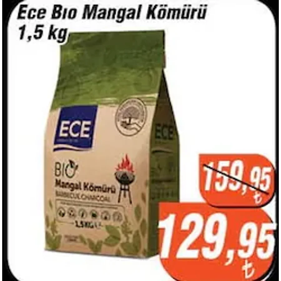Ece Bio Mangal Kömürü 1,5 Kg
