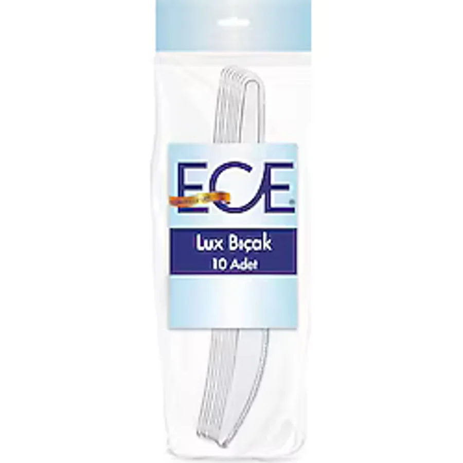Ece Lüks Plastik Bıçak 10'Lu 2 Adet