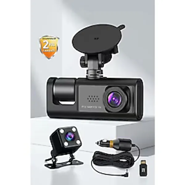 Eco Lounge 3 Kameralı Araç Kamerası Geri Görüş Kameralı Park Destekli Dashcam