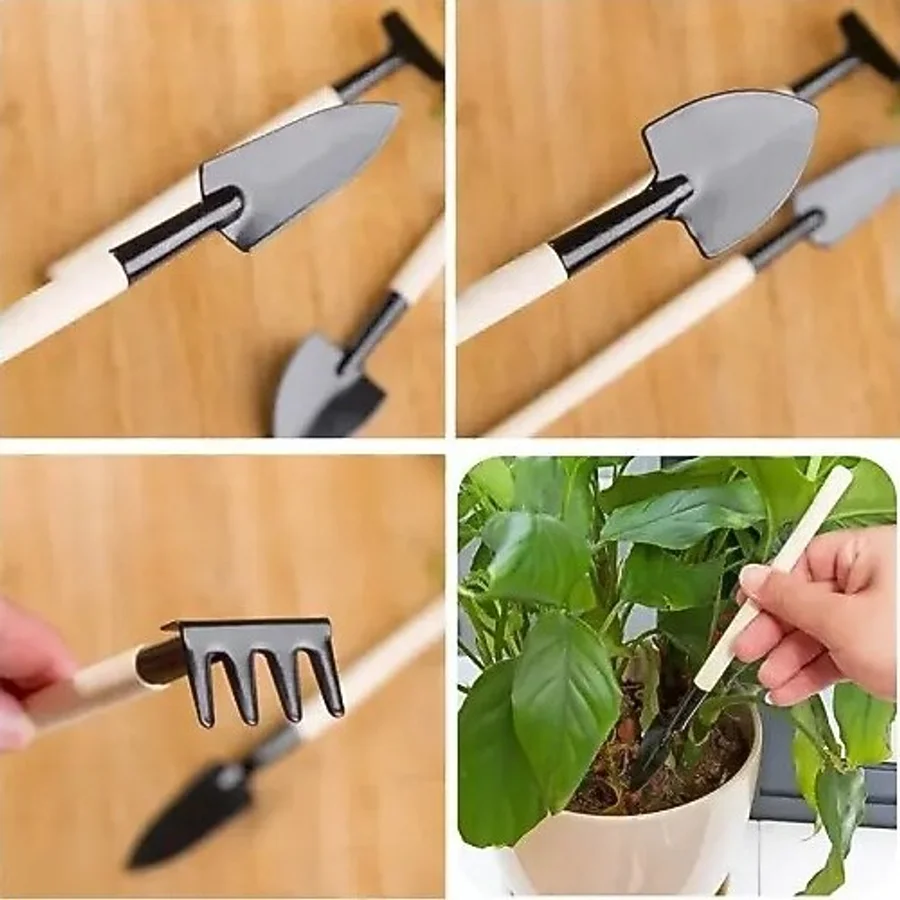 Eco Lounge Mini Ahşap Hobi Bahçe Seti 3 Parça
