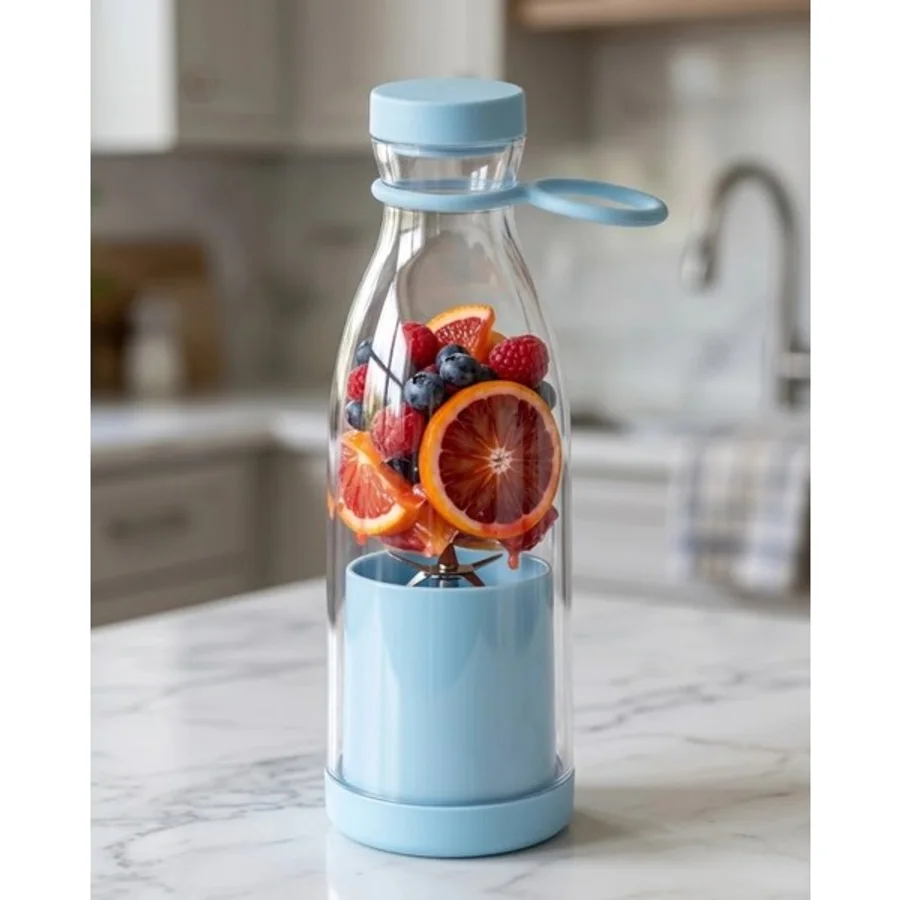 Eco Lounge USB Şarjlı Mini Blender Taşınabilir Smoothie Yapıcı 380 ml Pratik Kullanım
