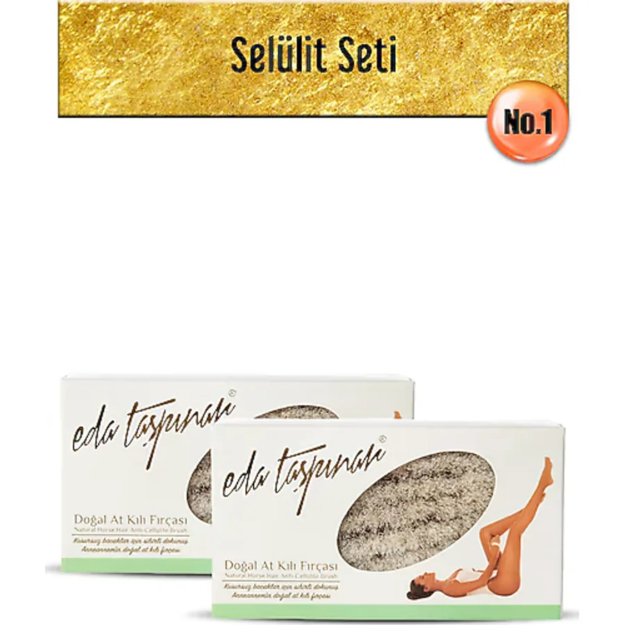 Eda Taşpınar Selulit Seti.no.1: Doğal At Kılı Fırça X 2 Adet (EGX02)