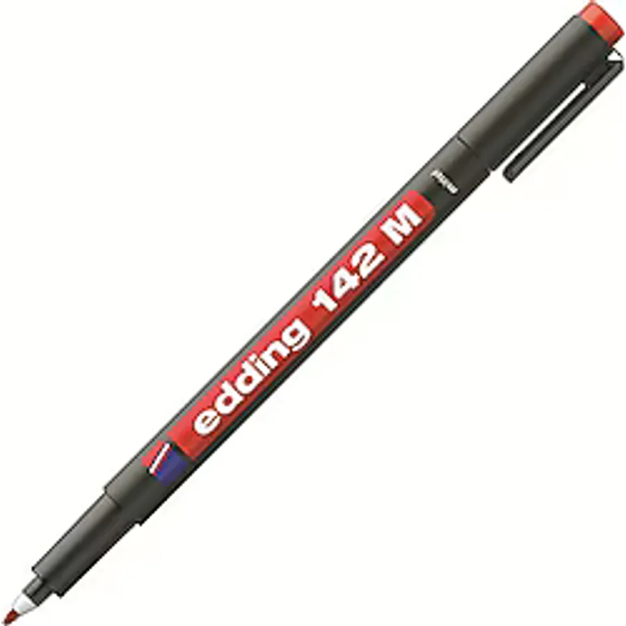 Edding 142M Asetat Kalemi Kırmızı