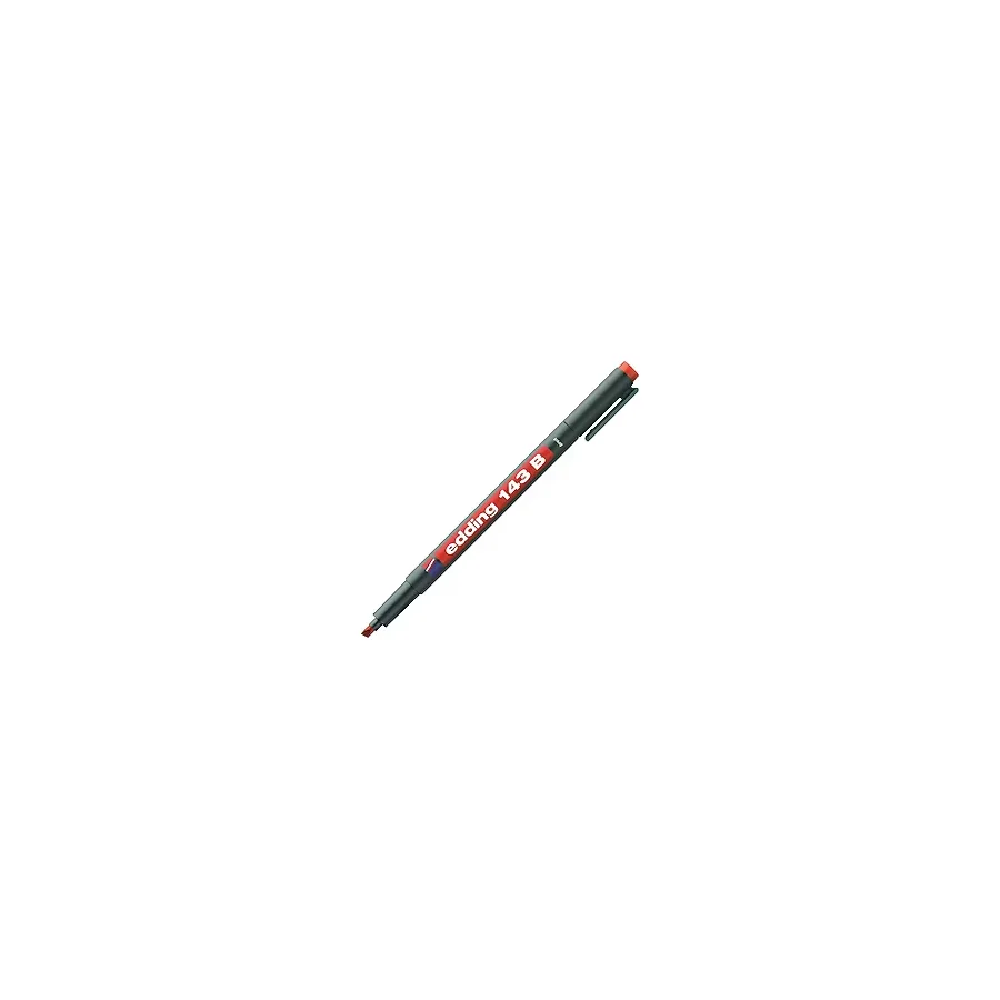 Edding 143B 3 mm Kesik Uç Kırmızı Asetat Kalemi