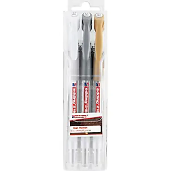 Edding 2185 Jel Roller Kalem 0.7mm Karışık Metalik Beyaz-altın-gümüş (3 Lü Set)