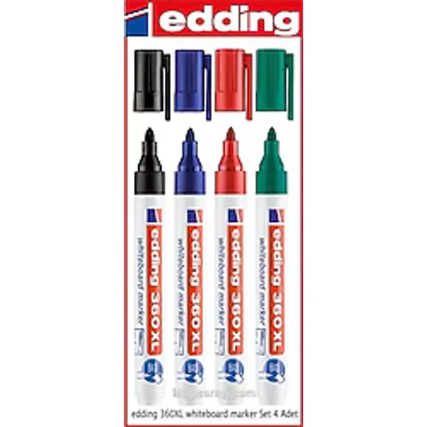 Edding 360 XL 4'lü Paket Tahta Kalemi