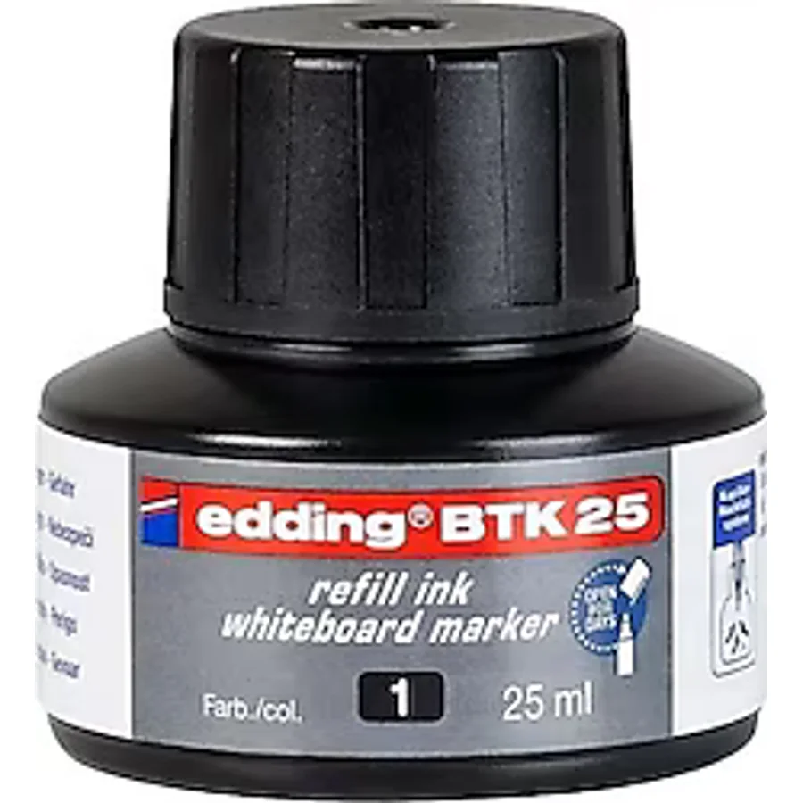 Edding BTK25 Siyah 25 ml Tahta Kalem Mürekkebi